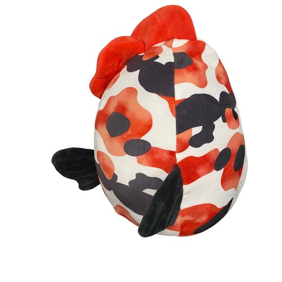 Dandii the Koi Fish Sea Life Squad White Gray Orange Marbled Plush 14 in - Picture 3 of 5